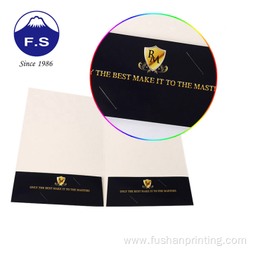 Customized Logo Commercial Leaflet Presentation Folder